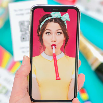 QR video message
