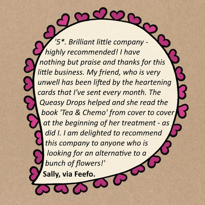 Customer Review | Tea & Chemo and Queasy Drops