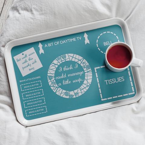 Get Well Soon Poorly Sick Tray Present Gift