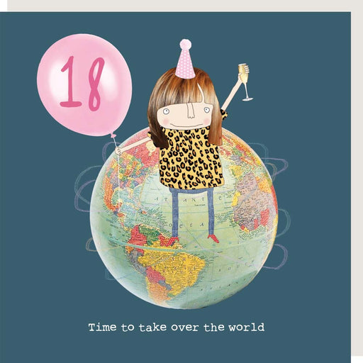 18th Birthday Girl Card Time To Take Over The World