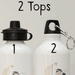 Personalised Bright Rainbow Water Bottle