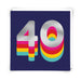 40th Navy Birthday Card