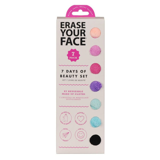 7 Days Of Beauty Erase Your Face Make Up Removing Cloths