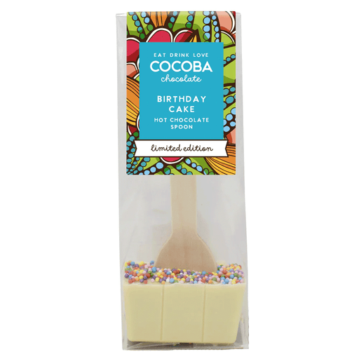 Birthday Cake White Hot Chocolate Spoon