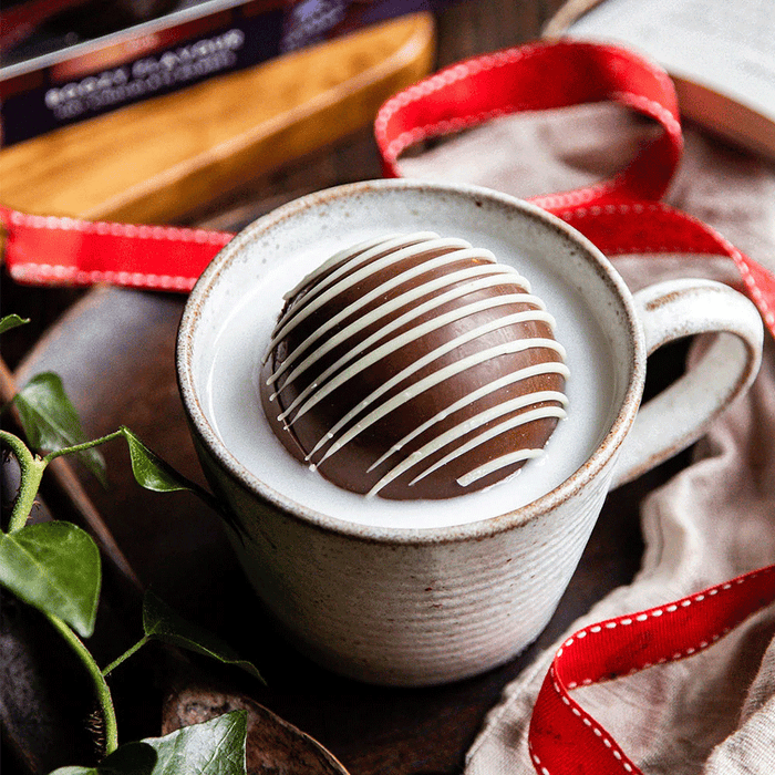 Boozy Hot Chocolate Bombes
