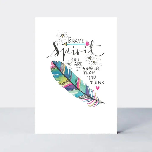 Brave Spirit Feather Card