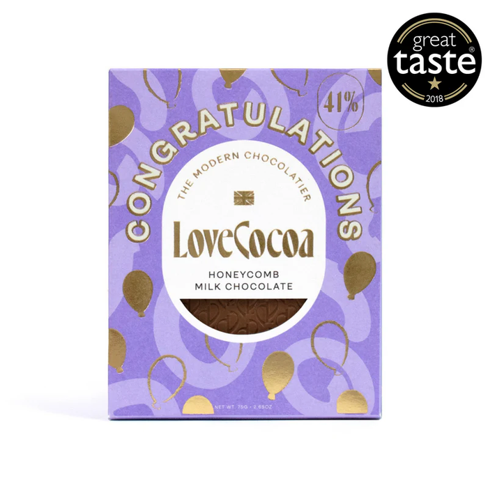 Congratulations Honeycomb Chocolate Bar 