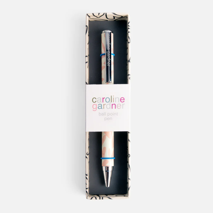 Caroline Gardner Boxed Pen - Coral Hearts