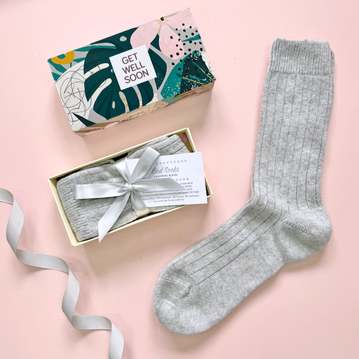 Cosy Cashmere & Merino 'Get Well Soon' Bed Socks