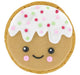 Iced Christmas Pudding Gingerbread Biscuit