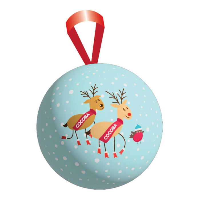 Hot Chocolate And Marshmallow Bombe In A Christmas Bauble