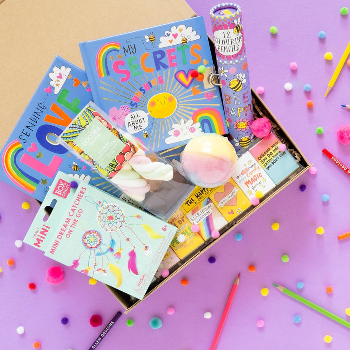 The Sunshine And Rainbows Care Package Gift Box