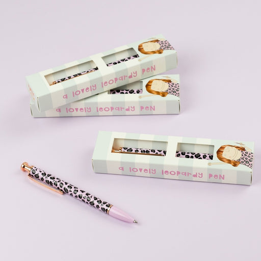 Lovely Leopardy Boxed Pen