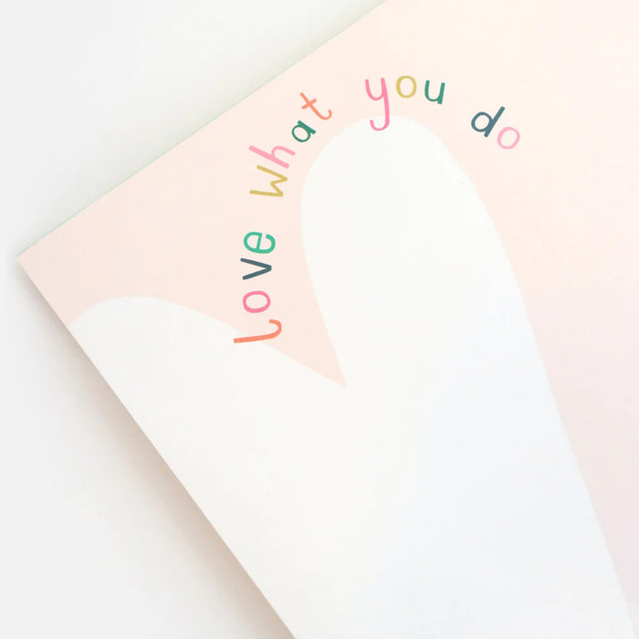 Caroline Gardner Hearts Love What You Do Desk Pad