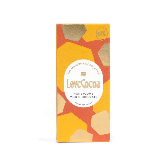 Mini Honeycomb Milk Chocolate Bar 20g