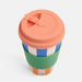 Caroline Gardner Multi Stripe Bamboo Reusable Coffee Cup