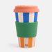 Caroline Gardner Multi Stripe Bamboo Reusable Coffee Cup