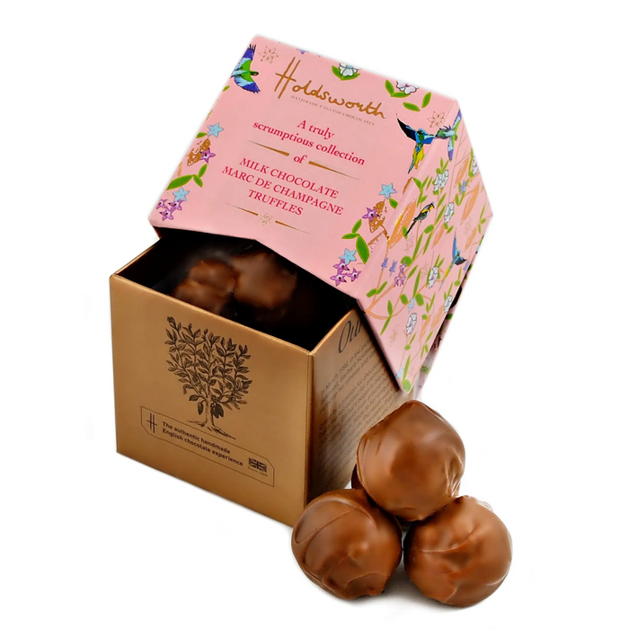 Marc de Champagne Truffles Mini Gift Cube