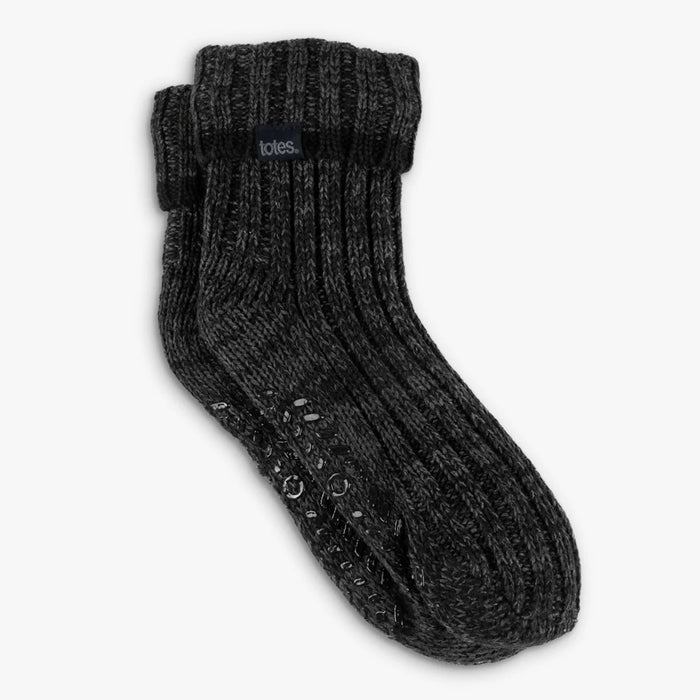 Totes Mens Chunky Knit Slipper Socks