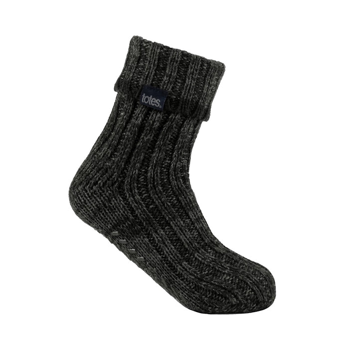 Totes Mens Chunky Knit Slipper Socks