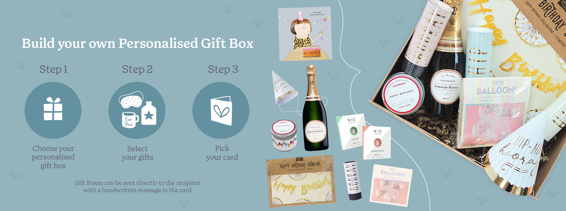 Build your own gift box hamper care package