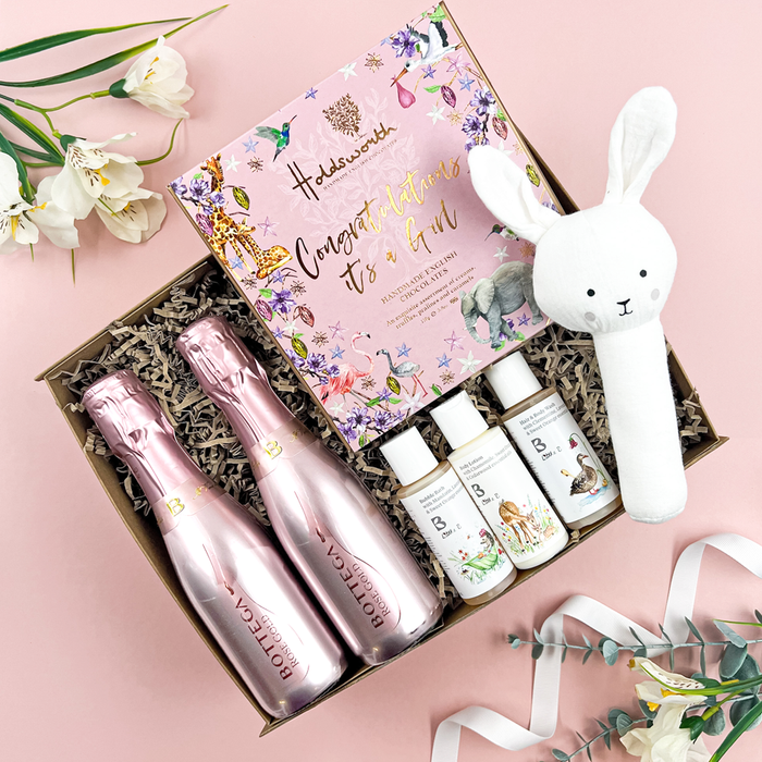 Congratulations It's A Girl Gift Box Baby Hamper