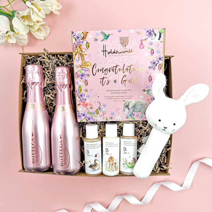 Congratulations It's A Girl Gift Box Baby Hamper