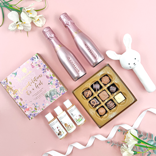 Congratulations It's A Girl Gift Box Baby Hamper