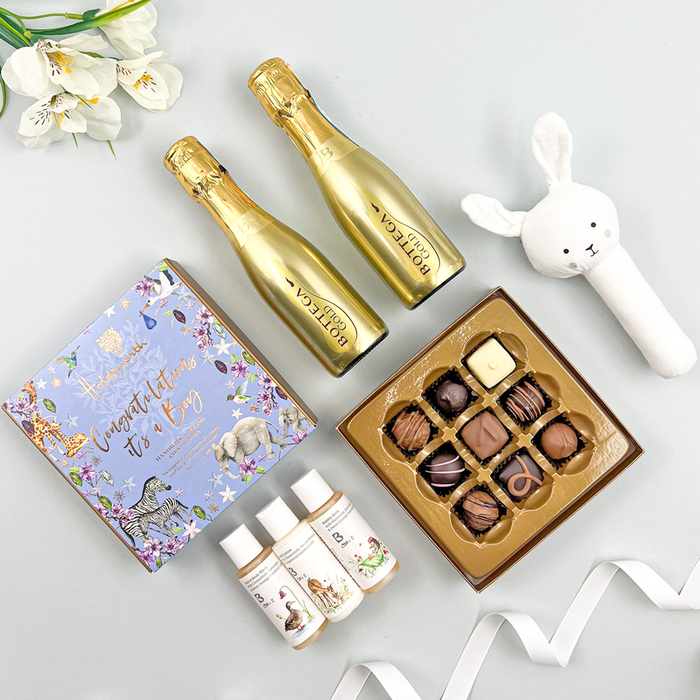Congratulations It's A Boy Gift Box Baby Hamper