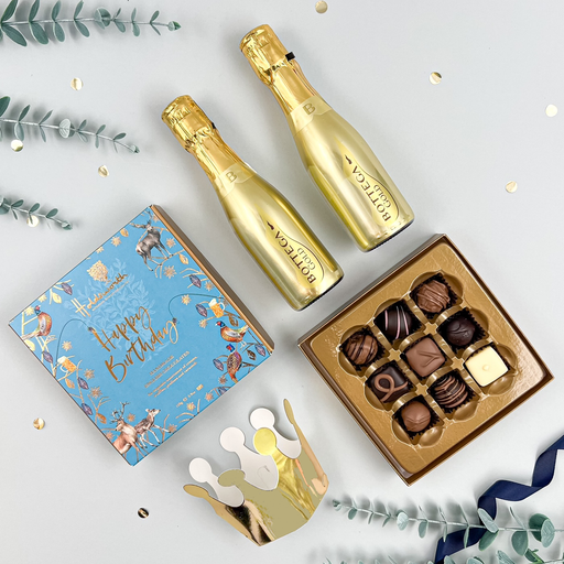 The Birthday Bubbles and Chocolates Gift Box