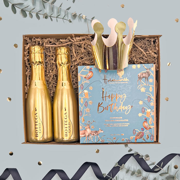 The Birthday Bubbles and Chocolates Gift Box