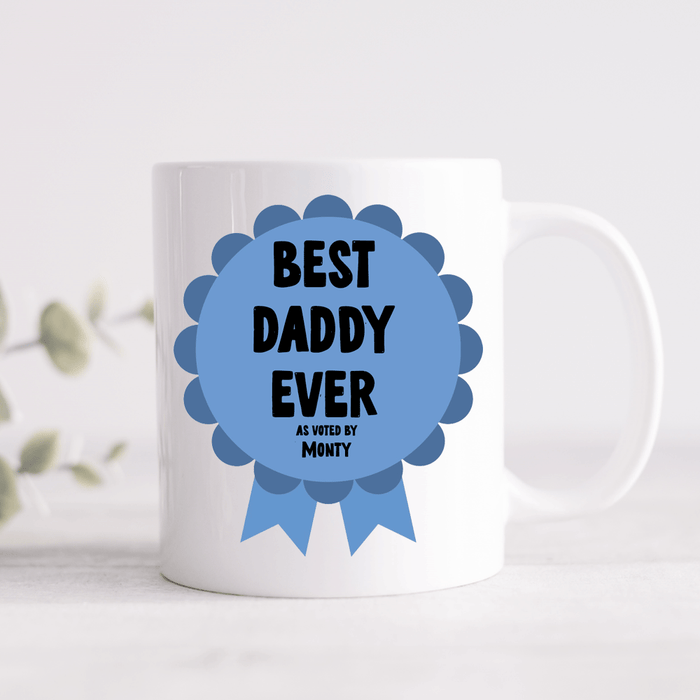 Father's Day Rosette Personalised Mug