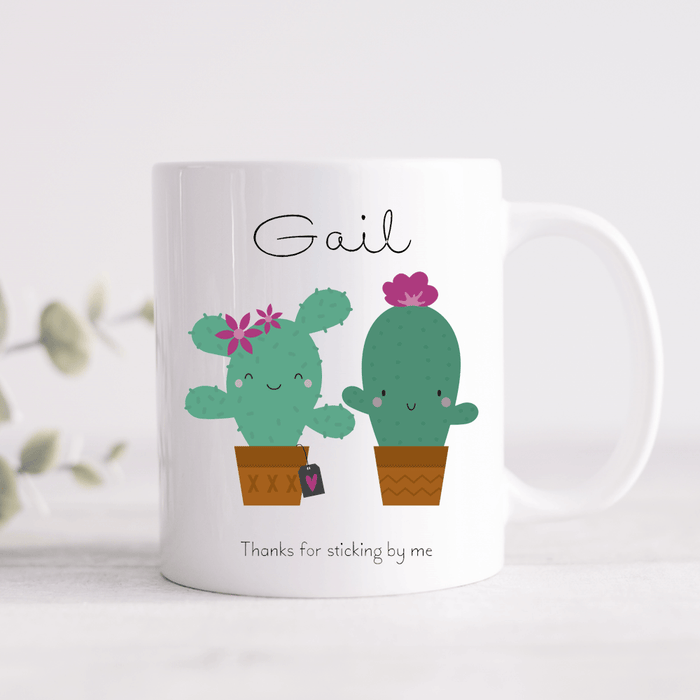 Cactus Personalised Name & Message Mug