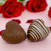 Heart Shaped hot chocolate bombes with marshmallows
