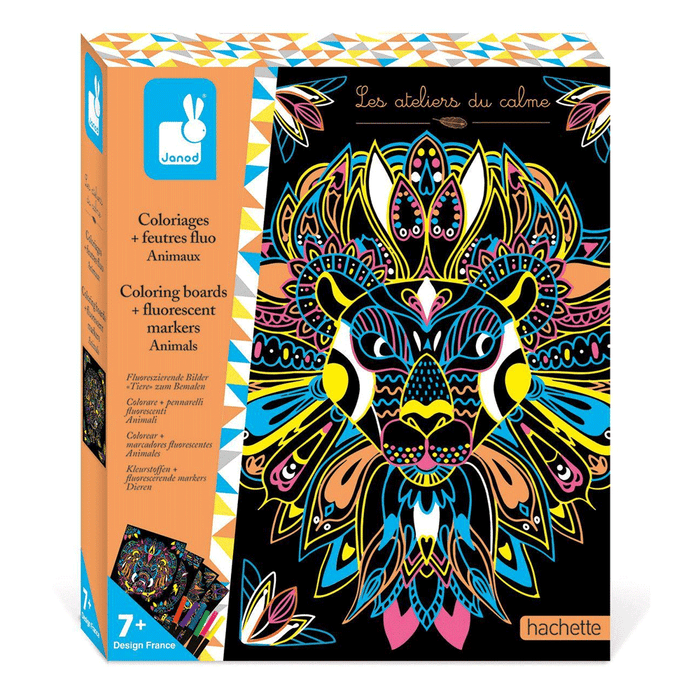 Fluorescent Animal Colouring Boards