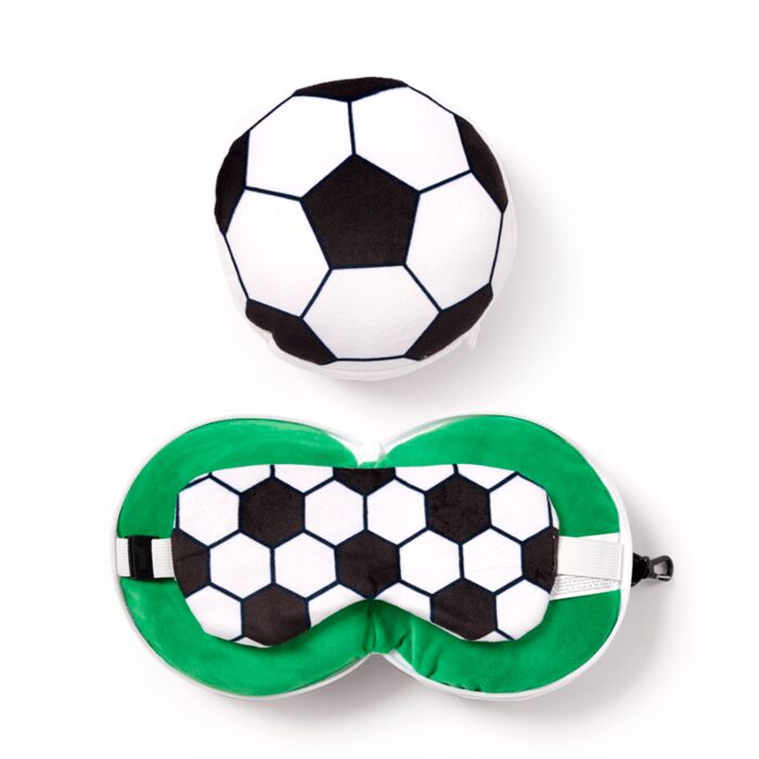 FootballTravel Pillow & Eye Mask