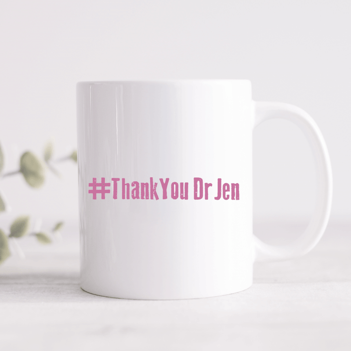 Personalised Hashtag Mug - Choice of Text & Colour
