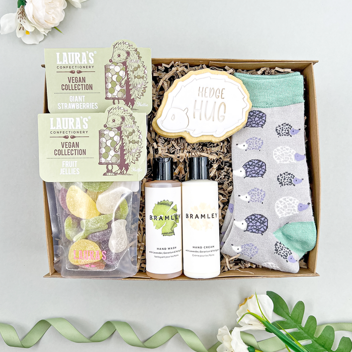 The Vegan Hedge Hug Thinking Of You Gift Box Care Package