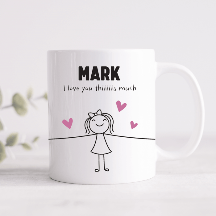 I Love You Thiiiiiiis Much Personalised Mug