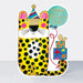 Cut Out Leopard Birthday Card