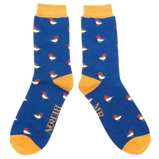 Men's Robins Bamboo Christmas Socks