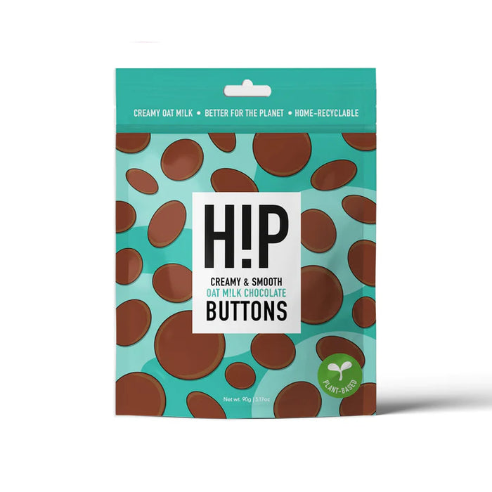 VEGAN HiP Chocolate: Creamy Oat Milk Chocolate Buttons