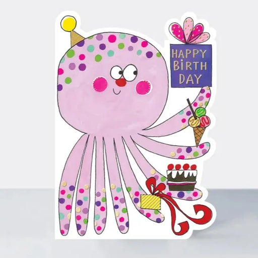Octopus Birthday Card