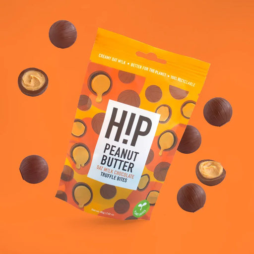 VEGAN HiP Chocolate: Peanut Butter Oat Milk Chocolate Truffle Bites