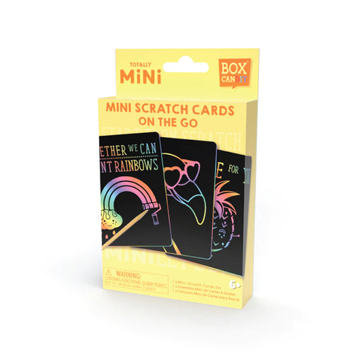 Rainbow Scratch Art Craft Set Box Candiy Totally Mini
