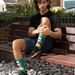 Men's Christmas Bamboo Rudolph Socks