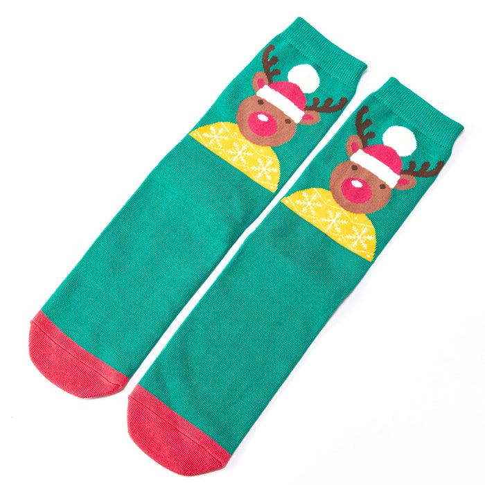 Men's Christmas Bamboo Rudolph Socks