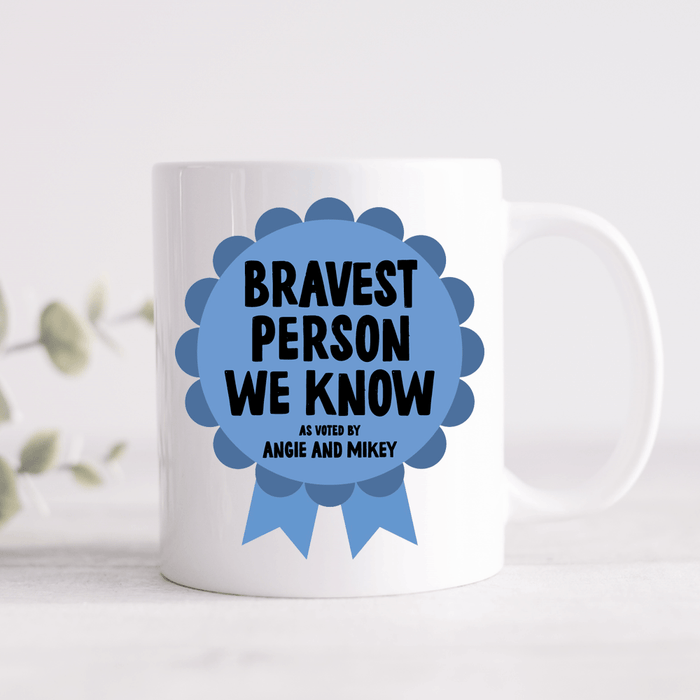 Rosette Personalised Award Mug - Pink, Blue Or Grey