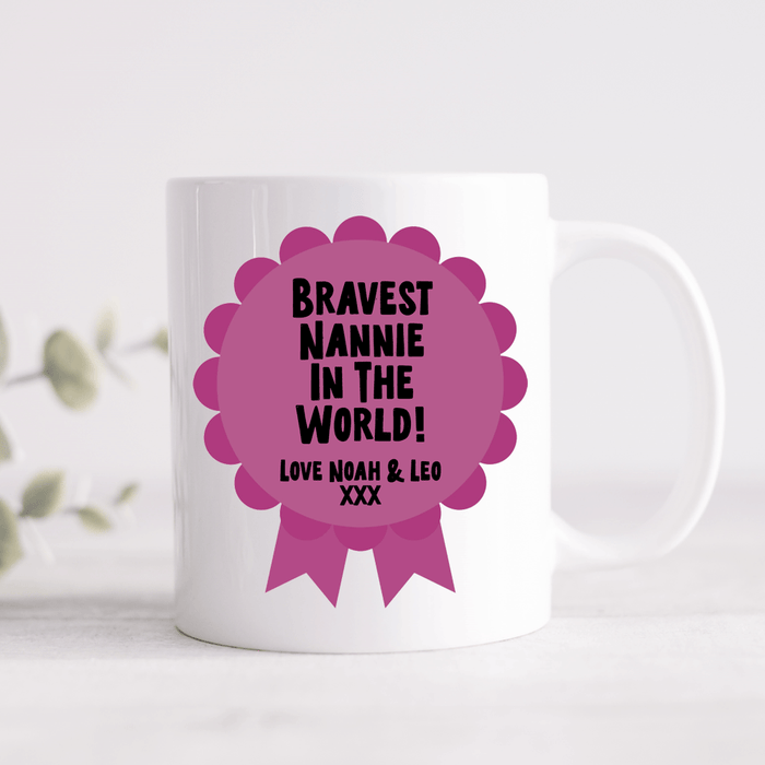 Rosette Personalised Award Mug - Pink, Blue Or Grey