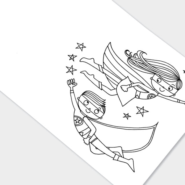 Super Hero Colouring Book Rachel Ellen